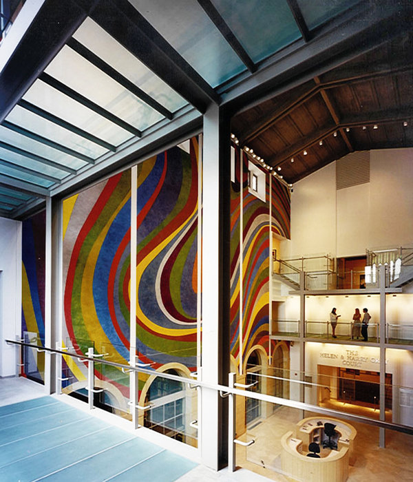 5 tskp wadsworth atheneum the helen and harry gray court glass bridges level 2 above main entrance mural shot 600 0x173x2338x2727 q85