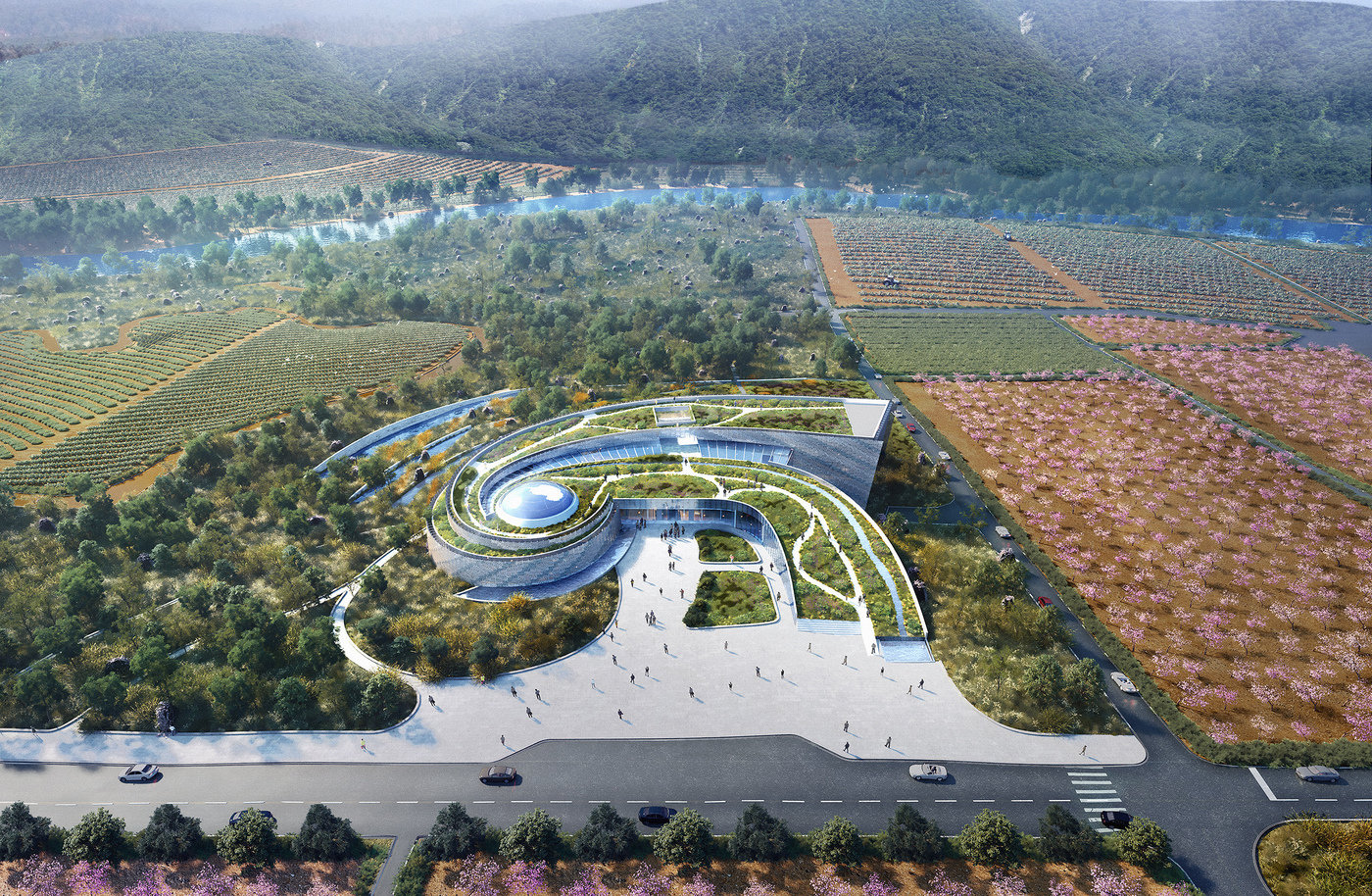1 challenge museum design competition unbuilt south korea site rendering 1400 0x494x2500x1632 q85