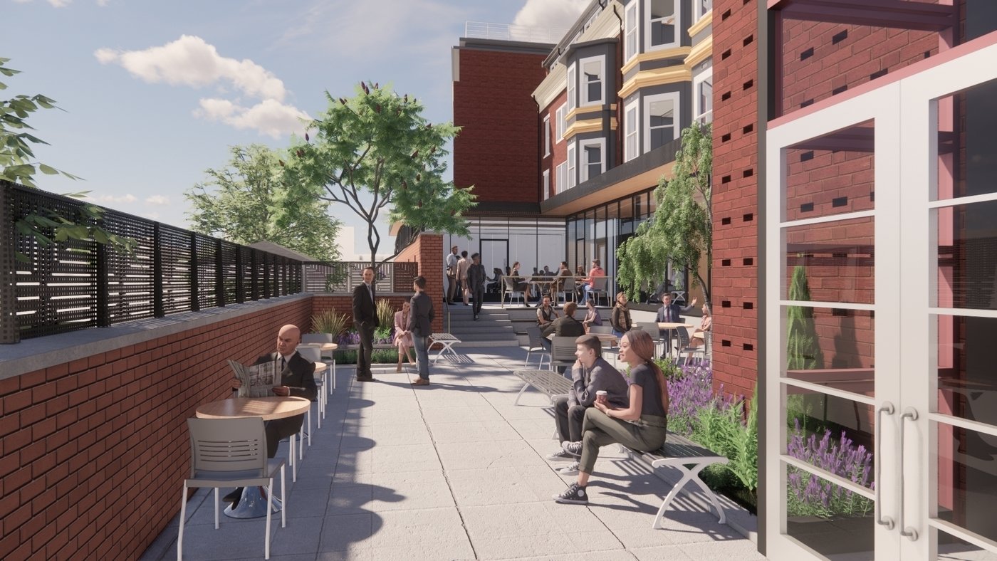 Tskp studio yale university humanities patio rendering 1400 xxx q85